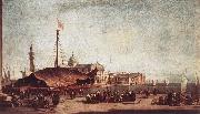 GUARDI, Francesco The Piazzetta, Looking toward San Giorgio Maggiore dh oil painting artist